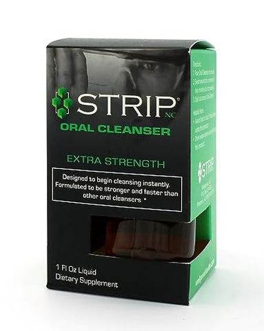 Strip Detox Oral Cleanser Extra Forte – Limpeza Instantânea Potente do Sistema Profundo – Fórmula Forte (30 ml) (Pacote com 2) - Wellgenix