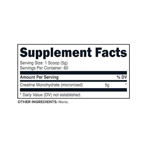 Creatine Monohydrate em Pó, 300g – Micronizada, Sem Glúten, Não-OGM - Primaforce