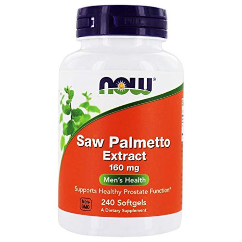 Extrato de Saw Palmetto 160 mg – 240 Softgels | Saúde Masculina | Suplemento Natural - NOW Foods