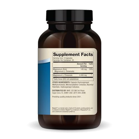 Magnésio Avançado, 30 Porções (90 Cápsulas), Suplemento Alimentar, Magnésio L-Treonato, Não-OGM - Dr. Mercola
