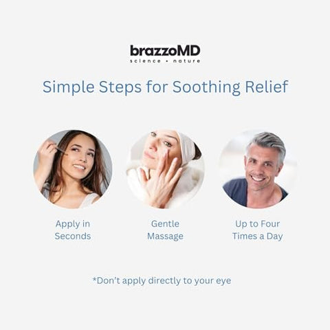 brazmedics - brazzoMD Stye Relief – Fórmula Médica – Auxilia Chalazions, Feito com Arnica – 30g