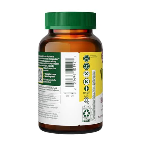 Blood Builder – Aumenta os Níveis de Ferro Clinicamente Comprovado sem Efeitos Colaterais – Suplemento de Ferro para Mulheres com Vitamina C, Vitamina B12 e Ácido Fólico – 60 cápsulas - MegaFood