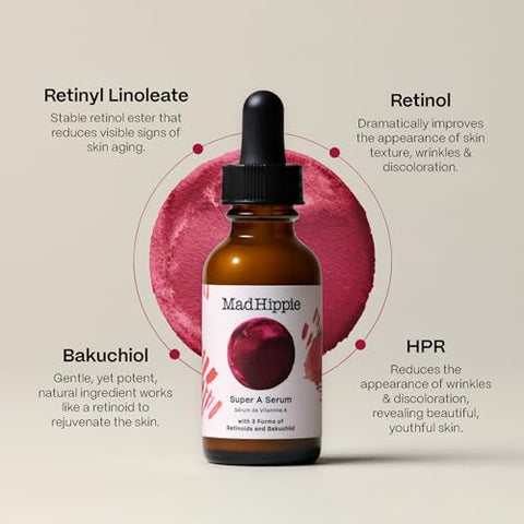 Super A Serum Retinol para o Rosto – Reparo Potente da Pele | 30ml - Mad Hippie