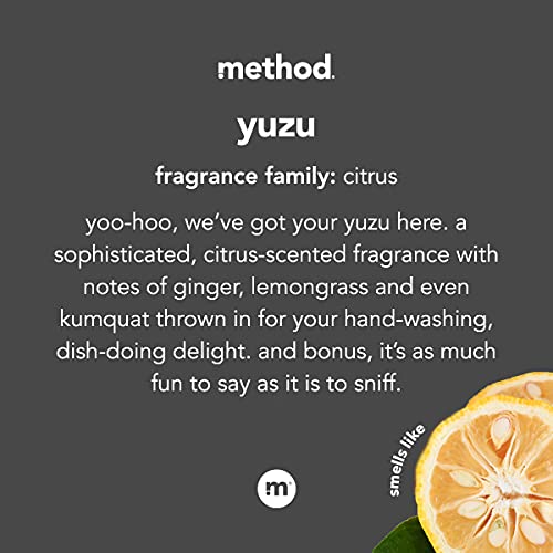 Gel Hand Wash Yuzu – Fórmula Biodegradável 11.5 fl oz (Pack com 6)  Method - Method
