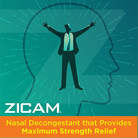 Spray Nasal Líquido No-Drip Intenso Alívio Sinusal com Mentol Refrescante – 30ml - Zicam