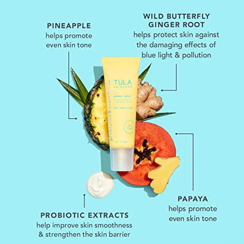 Protetor Solar TULA Daily SPF 30 Gel – Amplo Espectro, Não Oleoso, Seguro para os Recifes com Proteção contra a Luz Azul