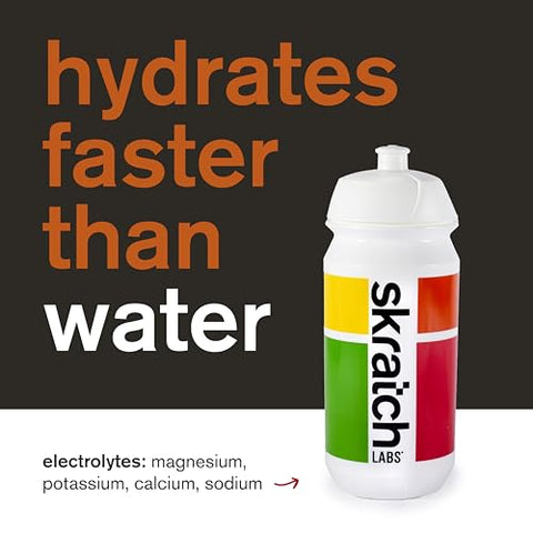 Hydration Powder | Mistura de Bebida Esportiva em Pó | Pó de Eletrólitos para Exercícios, Resistência e Desempenho | Maçã Cidra | 20 Porções | Não-OGM, Vegano, Kosher - Skratch Labs