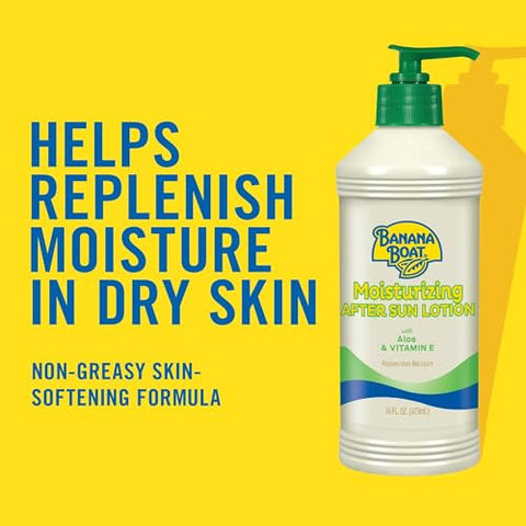 Loção Pós-Sol Aloe Vera – 473 ml, Pack com 4 unidades - Banana Boat