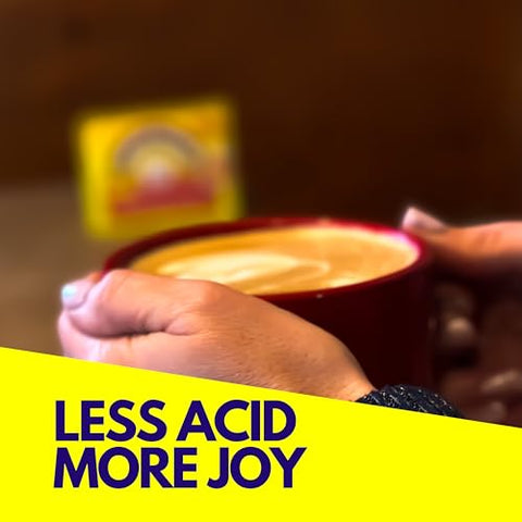 Coffee Tamer - Café Tamer Redutor de Ácido do Café em Grânulos 50 Pacotes – Reduz os Ácidos do Café em até 90% – Minerais Naturais – Amigo do Keto, Sem Açúcar, Sem Calorias, Não-OGM – 50 unidades
