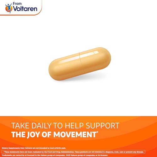 VOLTAREN - Voltaren: Suplemento Voltaren para Conforto e Mobilidade das Articulações com Boswellia e Cúrcuma para Suporte Articular, Movimento e Flexibilidade – Frasco com 30 Comprimidos