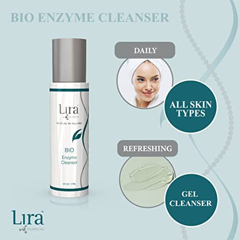 Bio Enzyme Face Cleanser – 180ml – Limpeza Facial Iluminadora e Anti-Envelhecimento com Células-Tronco Vegetais - Lira Clinical