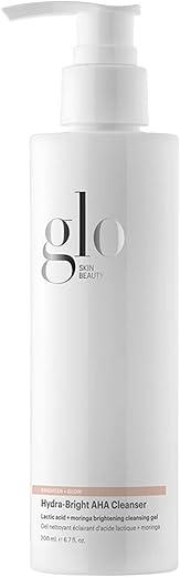 Hydra-Bright AHA Cleanser | Gel de Limpeza Espumante Remove Maquiagem, Esfolia Suavemente, Hidrata e Ilumina a Pele (200 ml) - Glo Skin Beauty