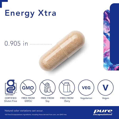Energy Xtra | Fórmula Adaptogênica para Resistência* | 120 Cápsulas - Pure Encapsulations
