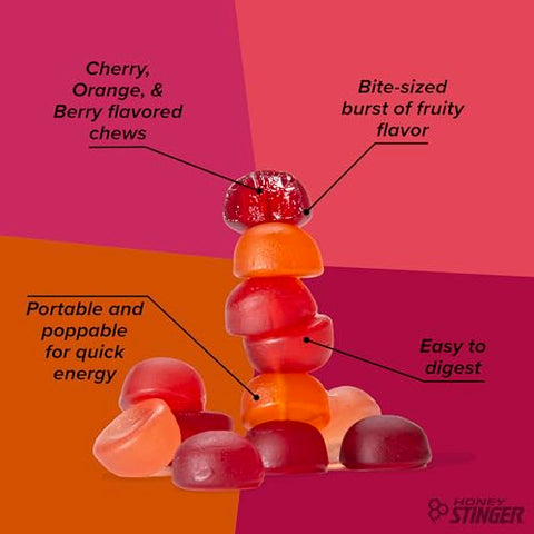 Energy Chew Orgânico de Smoothie de Frutas | Sem Glúten | 30g - Honey Stinger