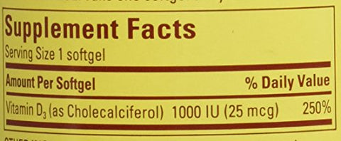 Vitamina D3 1000 UI, 300 Comprimidos – Aumente sua saúde com a marca líder em vitamina D - Nature Made