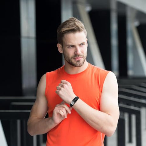 Generic - Pulseira JOSFIT 2024 Atualizada, Braceletes JOSFIT para Desintoxicação, Pulseira de Titânio Lympunclog, Bracelete Ajustável de Titânio para Mulheres e Homens, Rosa Preto 2 PCS
