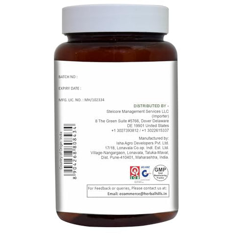 Cápsulas de Aloe Vera (Aloe barbadensis) | 120 Cápsulas (500 mg) | Pó Liofilizado de Aloe Puro, Alta Concentração, Suporte ao Bem-Estar Geral | HERBAL HILLS - HERBAL HILLS