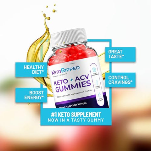 Indelo - (2 Pacotes) Gomas Keto Ripped ACV – Fórmula Avançada Gomas Keto Ripped ACV de Vinagre de Maçã – Suplemento Dietético de Gomas Ripped ACV de Vinagre de Maçã – Força Extra (120 Gomas)