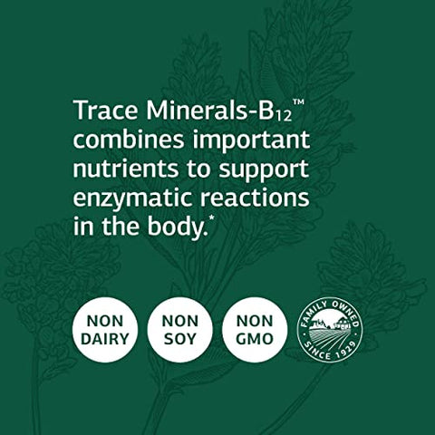 Standard Process Inc. - Standard Process Trace Minerals-B12 – Suporte Imunológico, Saúde Óssea e da Tireoide com Manganês, Algas Marinhas, Iodo, Cobre, Vitamina B12, Zinco e