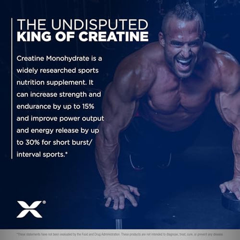 Creatina Monohidratada, Pó de Creatina Micronizada para Força e Recuperação Muscular, Livre de Glúten, 100% Pura e Potente - ALLMAX Nutrition