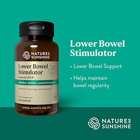 Nature's Sunshine - Nature’s Sunshine Estimulador Intestinal – Alívio da Constipação – Limpeza – 60 Cápsulas
