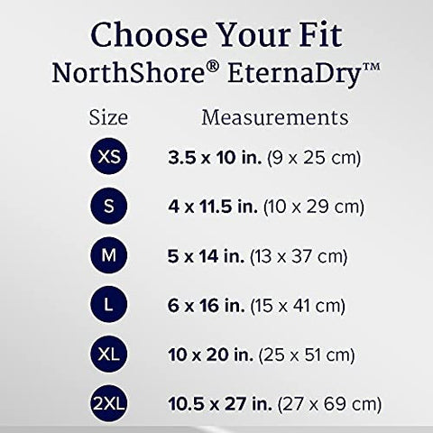 EternaDry Pads Adesivos para Homens e Mulheres, 2X-Grande, Pacote/10 – Absorção Máxima e Conforto Duradouro - NorthShore