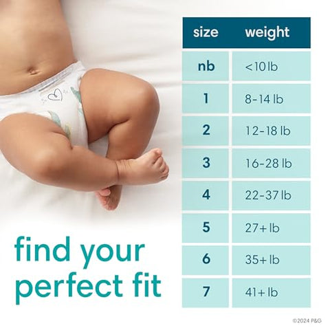 Fraldas Pampers Pure Protection Recém-Nascido – Tamanho 0, 76 Unidades, Fraldas Descartáveis Premium Hipoalergênicas para Bebês (Embalagem Pode Variar)