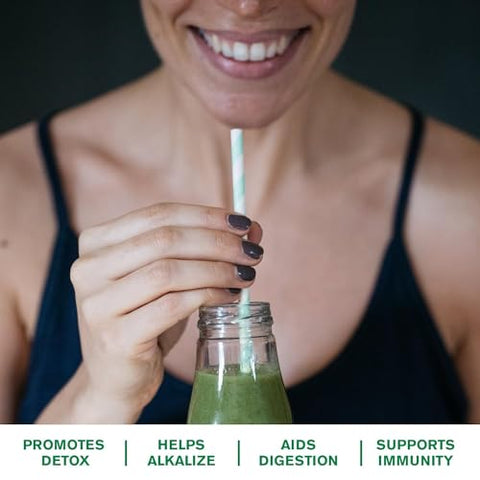 Wheat Grass Powder: Energia e Desintoxicação com Pó de Grama de Trigo 100% Integral – 100g - Amazing Grass