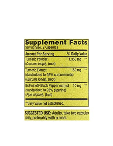 STS Home - Spring Valley Curcumin Turmeric Ultra Strength 1,500 mg – 90 comprimidos STS Sticker