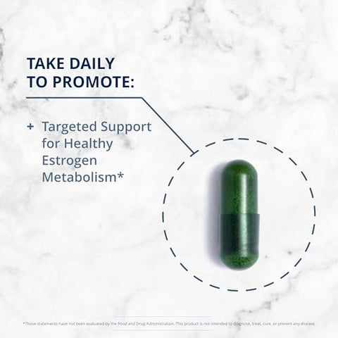 Estrofactors – Suporte ao Metabolismo de Estrogênio* – Detox de Estrogênio – com Beta-Caroteno, Curcumina - Metagenics