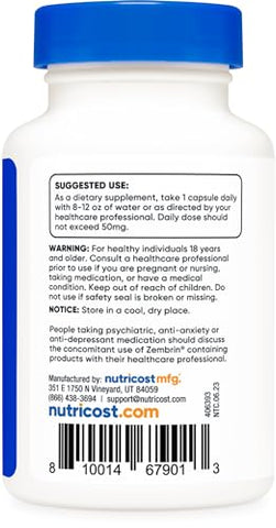 Zembrin (Sceletium Tortuosum) 60 Cápsulas (50mg cada) – Cápsulas Vegetarianas, Livre de Transgênicos, Sem Glúten | Nutricost Zembrin – Cápsulas Vegetarianas 60 Cápsulas (50mg cada) - Nutricost