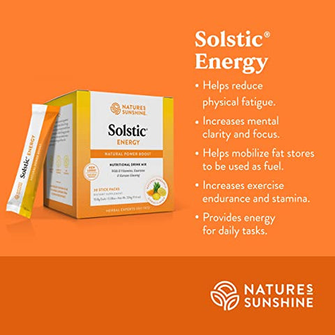 Nature's Sunshine - Nature’s Sunshine Solstic Energy – 30 Unidades de 0,14g cada – Energia Natural