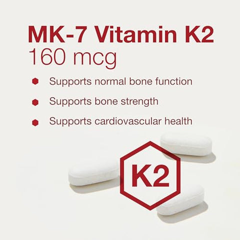 PROTOCOL FOR LIFE BALANCE - Protocolo MK-7 Vitamina K2 160mcg – VIT K – Equilíbrio da Vida – Suporte à Saúde Óssea