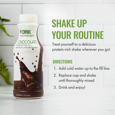 CMWL - Chocolate em Pó para Shake Proteico | Substituto de Refeição | Gerenciamento de Peso | 160 Calorias, 16g Proteína, 24 Vitaminas