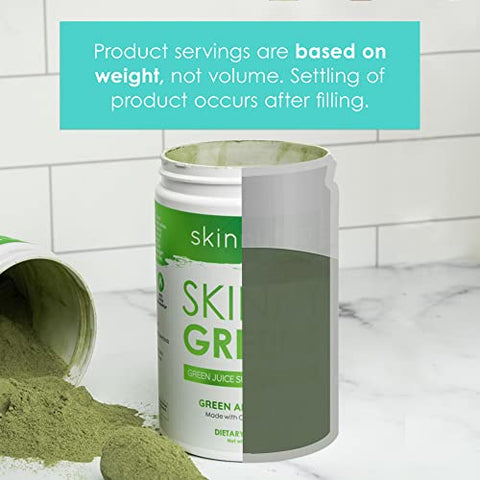 Skinny Greens: Pó Superfood de Suco Verde, Sabor Maçã Verde, Energia Natural – 100g - SkinnyFit