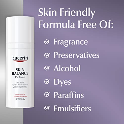 Creme Facial Eucerin Skin Balance, Hidratante para Pele Sensível com Complexo Tri-Balance, 50ml