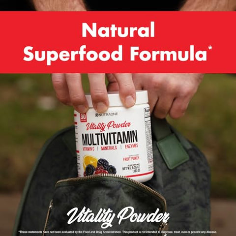Vitality – Pó de Vitaminas e Minerais (Sabor Frutas Vermelhas – 30 Porções) - NutraOne