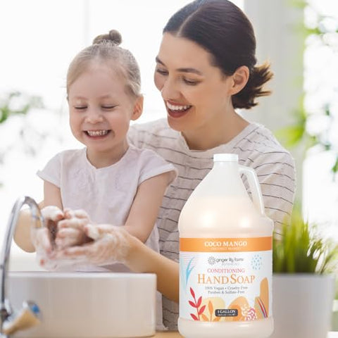 Recarga de Sabonete Líquido para as Mãos Coco Manga da Ginger Lily Farms Botanicals, 100% Vegano – 500ml