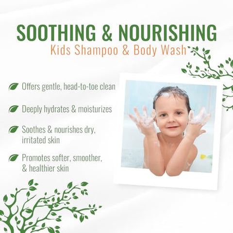 Shampoo e Sabonete Líquido Infantil Wild Naturals – Hipoalergênico e Orgânico – Suave e Hidratante – Sabonete Natural para Crianças e Sabonete Líquido para Bebês – 250ml