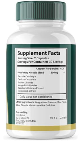 rize labs - (3 Pacotes Oficiais) Tropislim, Tropislim Flush Natural do Caribe, Suplemento para Perda de Peso, Cápsulas Emagrecedoras Tropislim para Mulheres, Estilo de Vida Saudável Corpo Mais Magro, Tropical