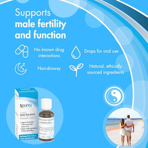 Male Balance – Suporte Homeopático para Próstata e Trato Urinário – 30ml - GUNA