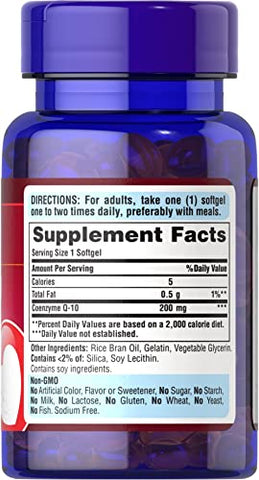 Puritan's Pride - Puritan’s Pride Q Sorb Coq-10 200 Mg – 1 Frasco 60 Softgels | Compre Agora!