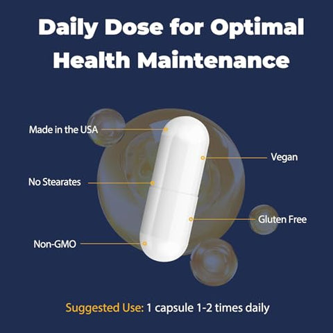 Totaria - Cortisol Supplemento com Ashwagandha, Magnésio, Rhodiola Rosea, L Theanine – Equilíbrio Hormonal para Mulheres – Melhora do Humor, Foco e Suporte ao Sono – 120 Cápsulas Veganas