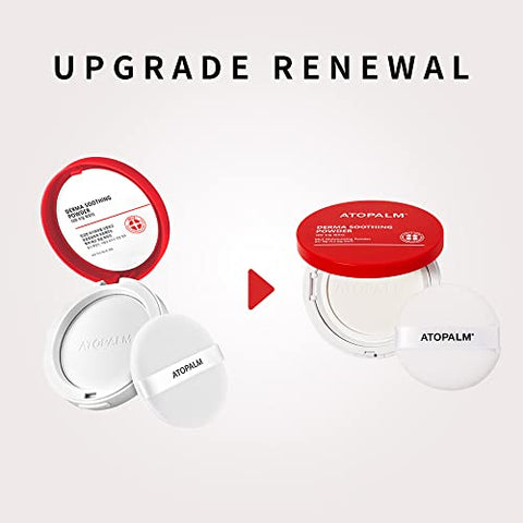Derma Soothing Powder Pact 23g – Pó de Bebê sem Talco com Amido de Milho e Pantenol para Calmar a Irritação da Transpiração e Prevenir a Brotoeja - ATOPALM