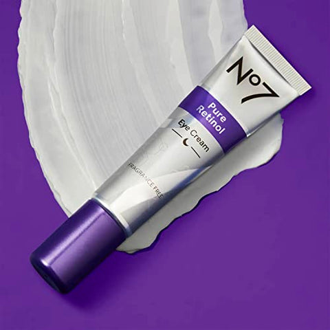 Creme para os Olhos com Retinol Puro – 0,5% Retinol para Linhas Finas e Rugas – Peptídeos de Colágeno Manteiga de Karité Hidratante - No7