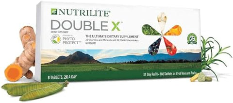 Double X – Suplemento Vitamínico/Mineral/Fitonutriente – 31 Dias com Estojo de 3 Compartimentos - Nutrilite
