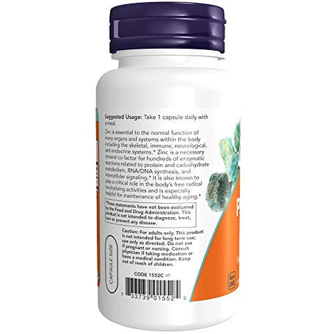 Zinco Picolinato 50mg, 120 Cápsulas (Pacote com 2) – Saúde e Bem-Estar - NOW Foods