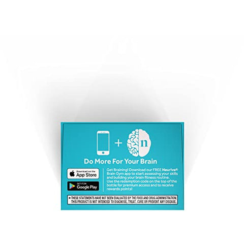 Suplemento de Suporte Cerebral Nootrópico Plus Cápsulas (Frasco com 30 unidades) Fosfatidilserina, B6, B12, Ácido Fólico – Suporta Foco, Memória, Aprendizado, Precisão, Concentração - NEURIVA