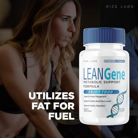rize labs - Lean Gene: Fórmula de Suporte Metabólico, Cápsulas de Máxima Potência, Pílulas Naturais LeanGenex, Avaliações LeanGene