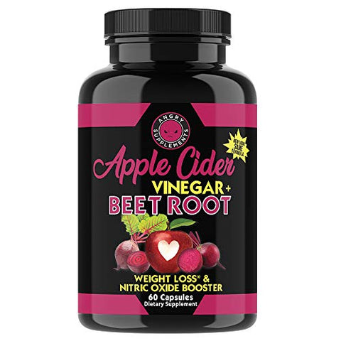 Cápsulas de Vinagre de Maçã com Beterraba, Detox e Estimulante de Energia (2 Frascos) - Angry Supplements